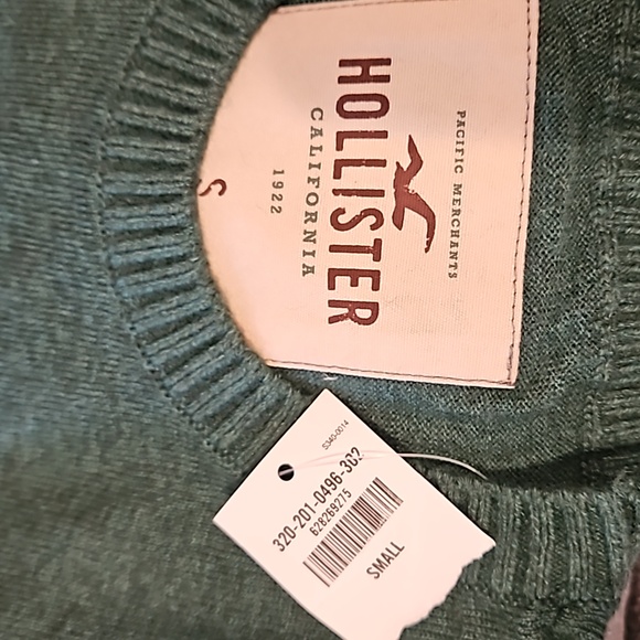 Hollister Green Sweater Mens small - Picture 3 of 3